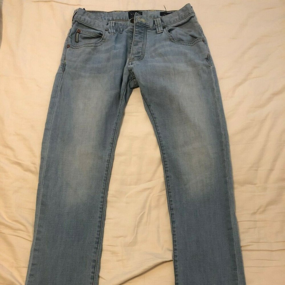 Armani J08 light blue jeans Waist 30 x Leg 32 Slim